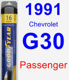 Passenger Wiper Blade for 1991 Chevrolet G30 - Assurance