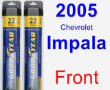 Front Wiper Blade Pack for 2005 Chevrolet Impala - Assurance