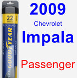 Passenger Wiper Blade for 2009 Chevrolet Impala - Assurance