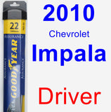 Driver Wiper Blade for 2010 Chevrolet Impala - Assurance