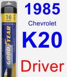 Driver Wiper Blade for 1985 Chevrolet K20 - Assurance