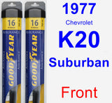 Front Wiper Blade Pack for 1977 Chevrolet K20 Suburban - Assurance
