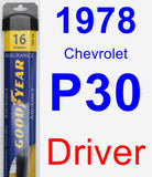 Driver Wiper Blade for 1978 Chevrolet P30 - Assurance