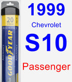 Passenger Wiper Blade for 1999 Chevrolet S10 - Assurance