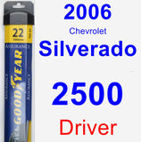 Driver Wiper Blade for 2006 Chevrolet Silverado 2500 - Assurance