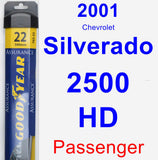 Passenger Wiper Blade for 2001 Chevrolet Silverado 2500 HD - Assurance