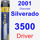 Driver Wiper Blade for 2001 Chevrolet Silverado 3500 - Assurance