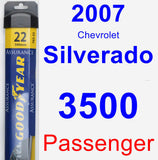 Passenger Wiper Blade for 2007 Chevrolet Silverado 3500 - Assurance