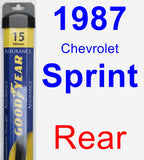 Rear Wiper Blade for 1987 Chevrolet Sprint - Assurance