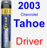 Driver Wiper Blade for 2003 Chevrolet Tahoe - Assurance