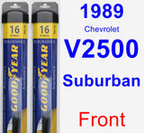 Front Wiper Blade Pack for 1989 Chevrolet V2500 Suburban - Assurance