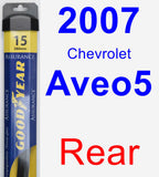 Rear Wiper Blade for 2007 Chevrolet Aveo5 - Assurance