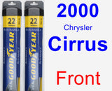 Front Wiper Blade Pack for 2000 Chrysler Cirrus - Assurance