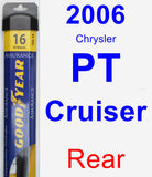 Rear Wiper Blade for 2006 Chrysler PT Cruiser - Assurance
