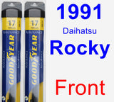 Front Wiper Blade Pack for 1991 Daihatsu Rocky - Assurance