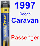 Passenger Wiper Blade for 1997 Dodge Caravan - Assurance