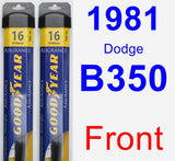 Front Wiper Blade Pack for 1981 Dodge B350 - Assurance