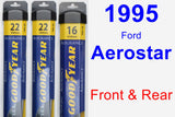 Front & Rear Wiper Blade Pack for 1995 Ford Aerostar - Assurance