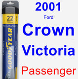 Passenger Wiper Blade for 2001 Ford Crown Victoria - Assurance
