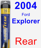Rear Wiper Blade for 2004 Ford Explorer - Assurance