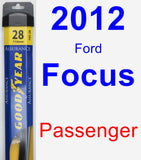 Passenger Wiper Blade for 2012 Ford Focus - Assurance