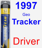 Driver Wiper Blade for 1997 Geo Tracker - Assurance