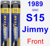 Front Wiper Blade Pack for 1989 GMC S15 Jimmy - Assurance