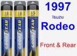 Front & Rear Wiper Blade Pack for 1997 Isuzu Rodeo - Assurance