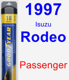 Passenger Wiper Blade for 1997 Isuzu Rodeo - Assurance