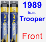 Front Wiper Blade Pack for 1989 Isuzu Trooper - Assurance