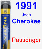 Passenger Wiper Blade for 1991 Jeep Cherokee - Assurance