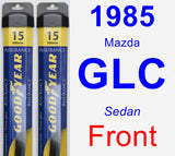 Front Wiper Blade Pack for 1985 Mazda GLC - Assurance