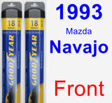 Front Wiper Blade Pack for 1993 Mazda Navajo - Assurance