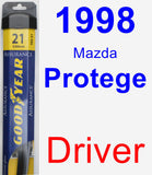 Driver Wiper Blade for 1998 Mazda Protege - Assurance