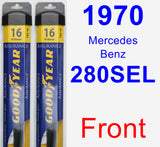 Front Wiper Blade Pack for 1970 Mercedes-Benz 280SEL - Assurance