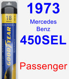 Passenger Wiper Blade for 1973 Mercedes-Benz 450SEL - Assurance