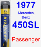 Passenger Wiper Blade for 1977 Mercedes-Benz 450SL - Assurance