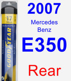 Rear Wiper Blade for 2007 Mercedes-Benz E350 - Assurance