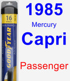 Passenger Wiper Blade for 1985 Mercury Capri - Assurance