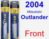 Front Wiper Blade Pack for 2004 Mitsubishi Outlander - Assurance