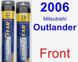 Front Wiper Blade Pack for 2006 Mitsubishi Outlander - Assurance