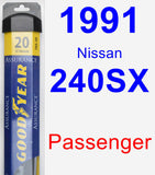 Passenger Wiper Blade for 1991 Nissan 240SX - Assurance