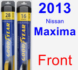 Front Wiper Blade Pack for 2013 Nissan Maxima - Assurance