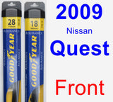 Front Wiper Blade Pack for 2009 Nissan Quest - Assurance