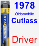 Driver Wiper Blade for 1978 Oldsmobile Cutlass - Assurance