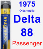 Passenger Wiper Blade for 1975 Oldsmobile Delta 88 - Assurance