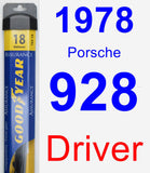 Driver Wiper Blade for 1978 Porsche 928 - Assurance
