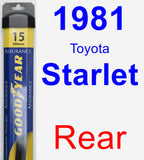 Rear Wiper Blade for 1981 Toyota Starlet - Assurance