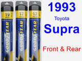 Front & Rear Wiper Blade Pack for 1993 Toyota Supra - Assurance
