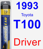 Driver Wiper Blade for 1993 Toyota T100 - Assurance